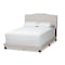 Baxton Studio Vivienne Modern Light Beige Upholstered Full Size Bed 146-8239 - alternate 1
